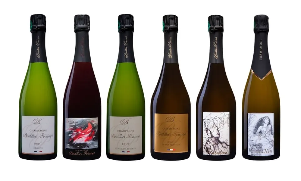 Proeverij van verschillende cuvées