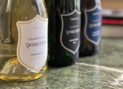 Champagne Caroline Dufour (Reims) - Lunch, proeverij en sabrage