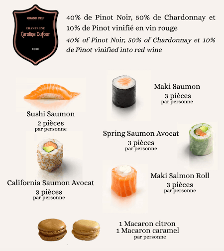 Rosé Champagne & Sushi
